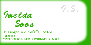 imelda soos business card